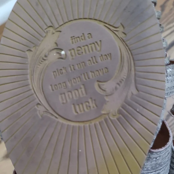 Women's Strappy Metallic Gray Sandals - Picture 8 of 12